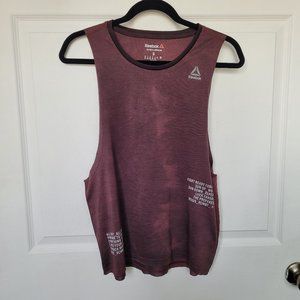 Reebok Combat UFC Women's Burnt Sienna Speedwick Spray Dye Tank Top